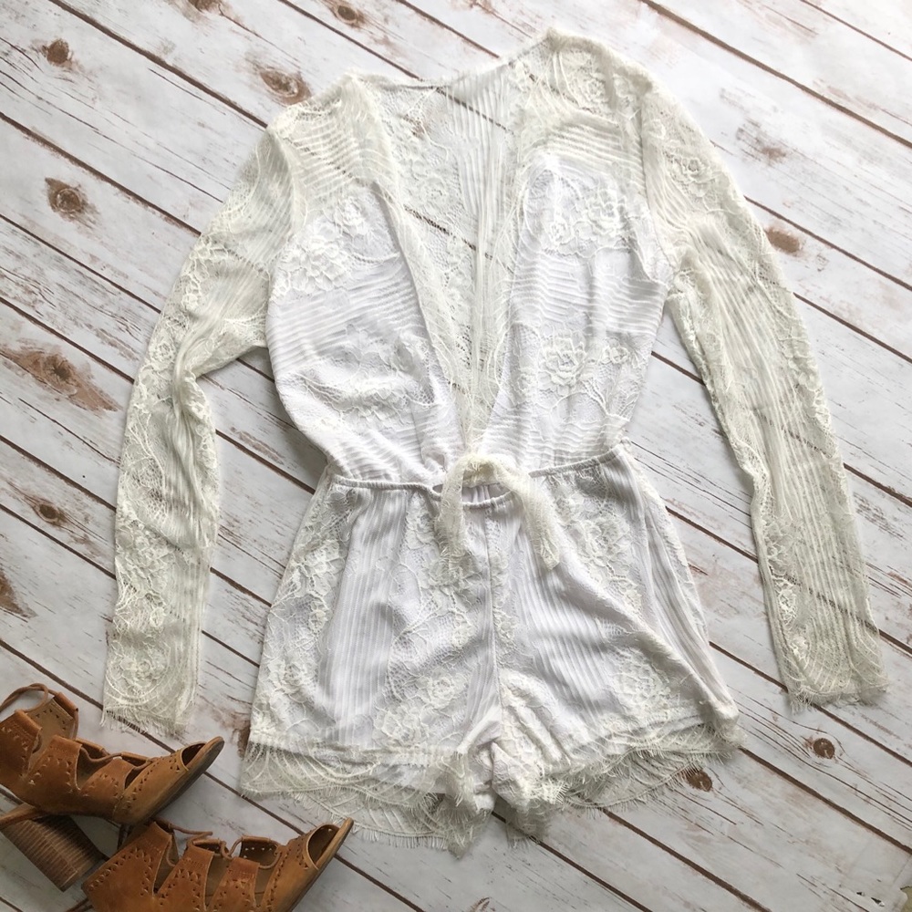 Delicate White Lacey Romper